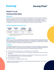 Technical Data Sheets Elvanol™