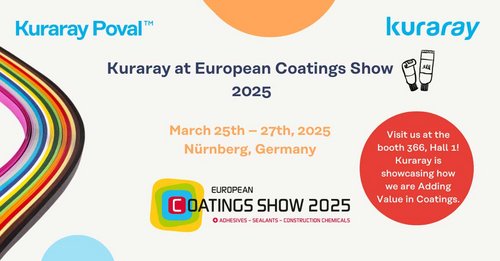 Meet Kuraray at the European Coatings Show 2025 – Booth 366, Hall 1!