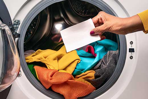Hojas de detergente para lavandería